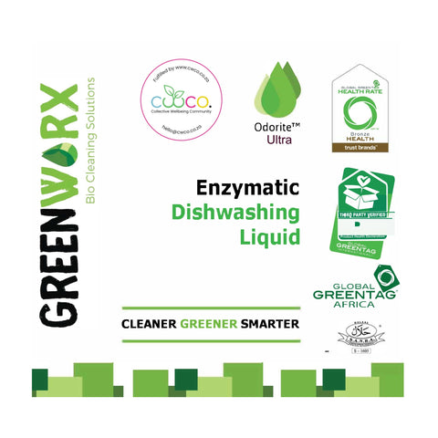 GreenWorx Odorite Ultra Manual Dishwashing Liquid - Ready To Use (5L) Front Label