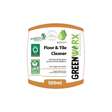 GreenWorx Bio Tech Floor & Tile Cleaner - Ready To Use (500ml) Front Label