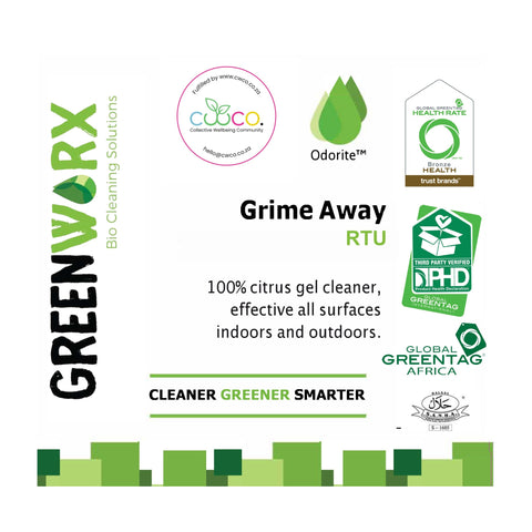 Greenworx Odorite Grime Away - Ready To Use (5L) - Front Label