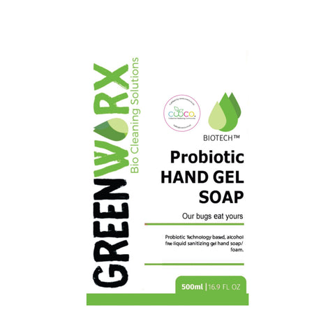Greenworx Bio Tech Blue Hand Soap Gel (500ml) - Front Label