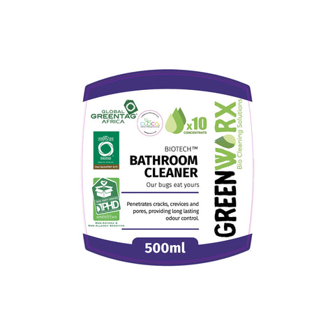 GreenWorx Bathroom Cleaner Spray Refill - Concentrate (500ml) Front Label