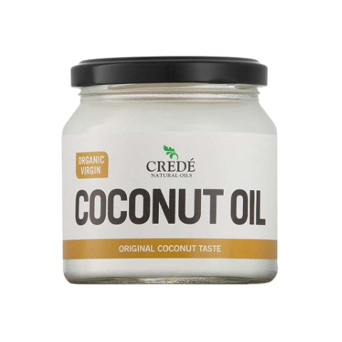 Credé Organic Virgin Coconut Oil - For Food (500ml Glass Jar)