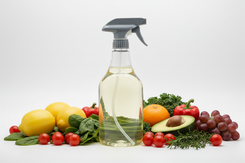 enzyme cleaner in trigger bottle with no label