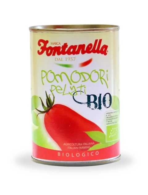 Fontanella Pomodori Pelati Bio - Peeled Whole Tomatoes Organic (400g)