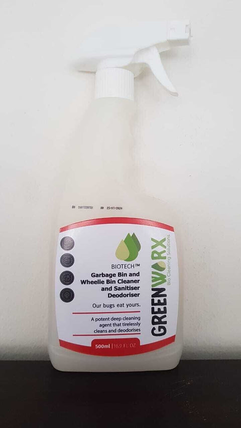 GreenWorx Bio Tech Garbage & Wheelie Bin Cleaner & Sanitizer - Ready to Use (500ml)